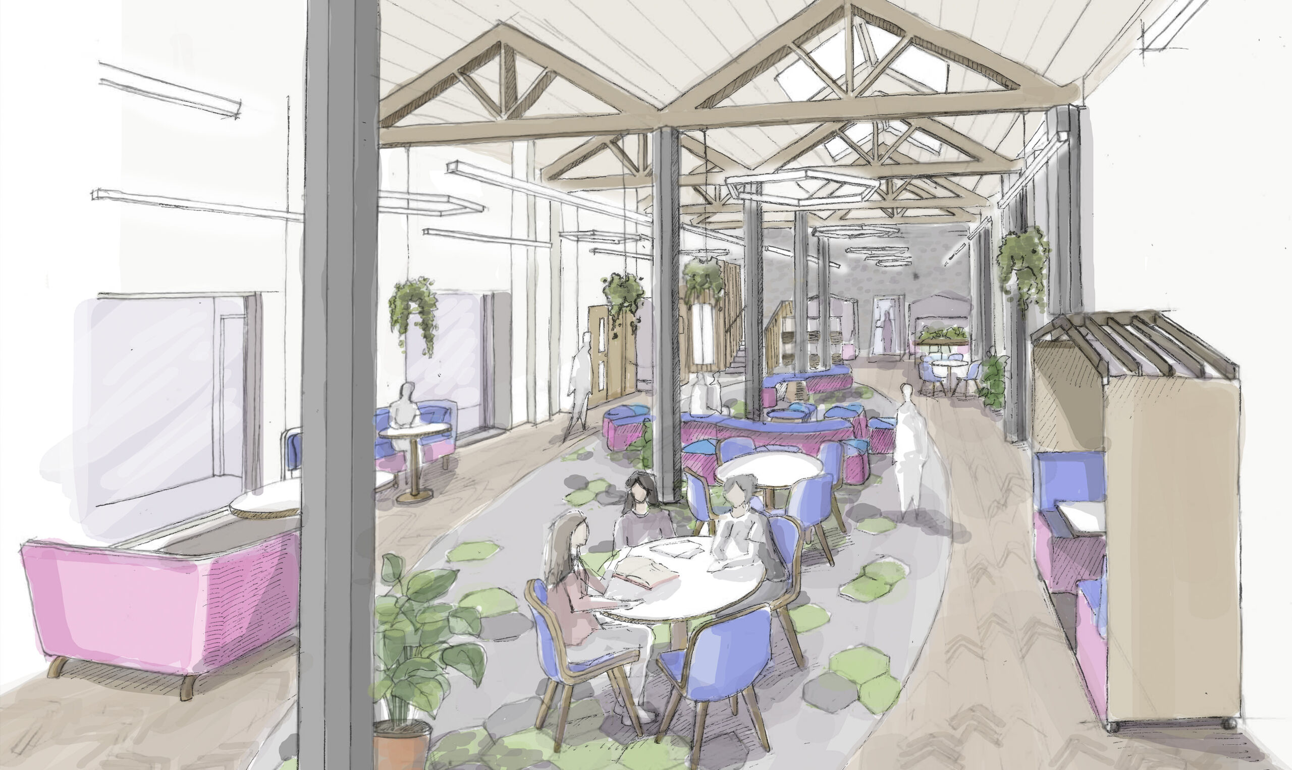 3. Social Space Sketch for website
